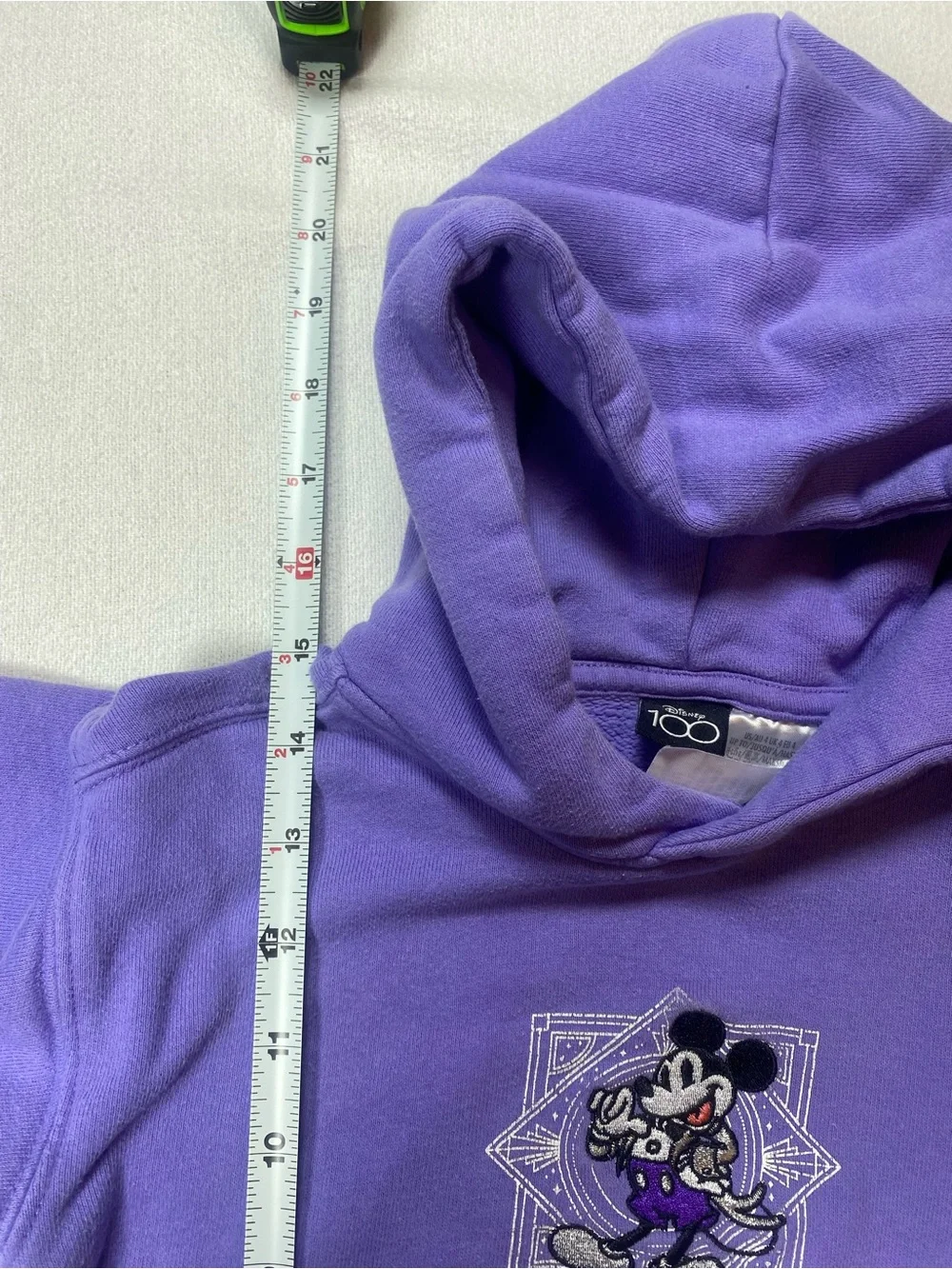 Disney World Purple Kids Hooded Sweatshirt 100th Anniversary